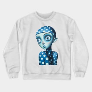 Alien Doll Girl Crewneck Sweatshirt